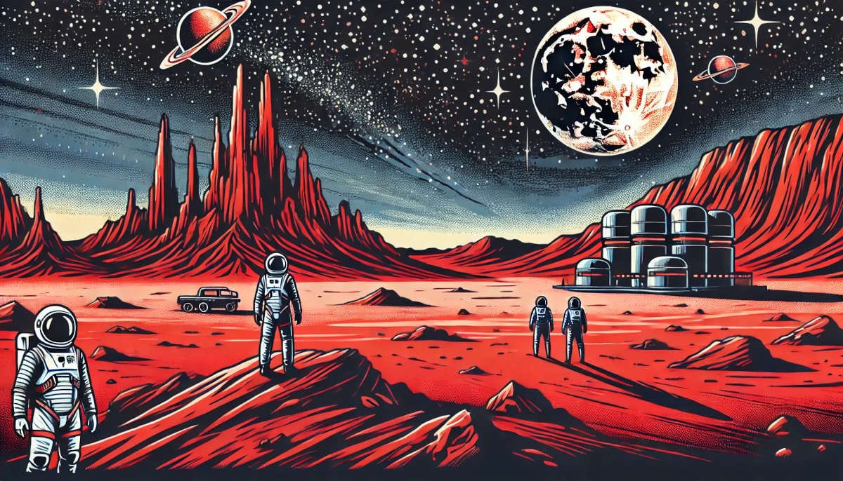 Livro Crônicas Marcianas, de Ray Bradbury.